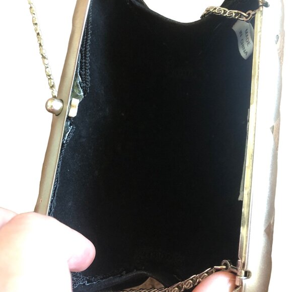 Vintage Carlo Fellini Hard Shell Metal Glamour Art Deco Harlequin Evening Bag - Picture 6 of 9